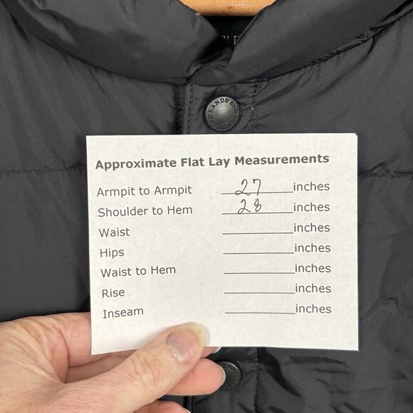 Lands End Mens Goose Down Puffer Vest Size XL Outdoors Packable Hiking Classic - Picture 6 of 6